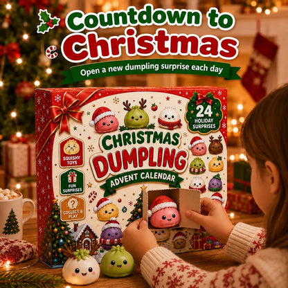 2026 Christmas Squishy Advent Calendar – 24-Day Dumpling Fidget Toy for Kids