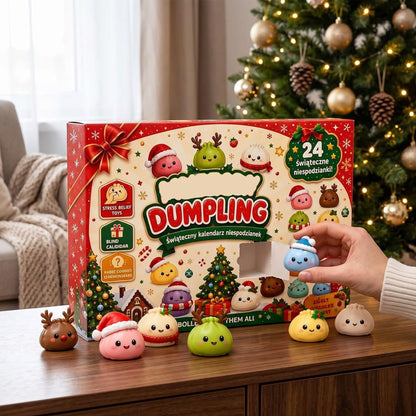 2026 Christmas Squishy Advent Calendar – 24-Day Dumpling Fidget Toy for Kids