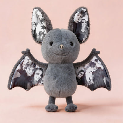Personalized Photo Bat Plush | Custom Halloween Gift