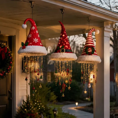 LED Light-Up Witch Hat Hanging Decor | Halloween & Christmas