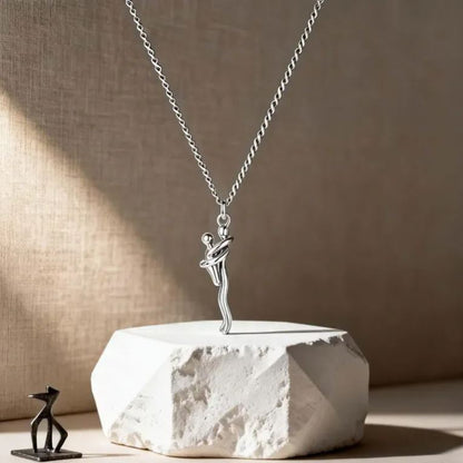 Mother & Child Hug Necklace - Personalized Gift for Mom - Mini Brick Custom