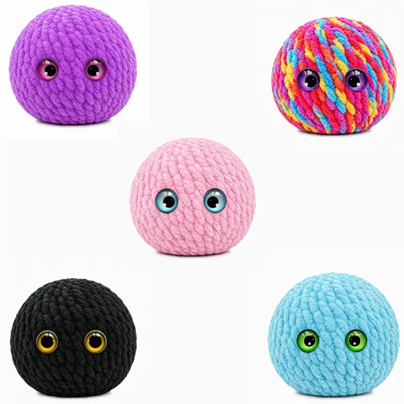 Crochet Bubble Squishy Ball – Soft Fidget Toy