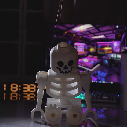 3D-print betoverende gigantische witte skeletfiguren als decoratiegeschenk voor figurenliefhebbers en een speelse toevoeging aan uw interieur.