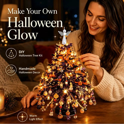 DIY Beaded Holiday Tree Kit – Handmade Halloween & Christmas Decor