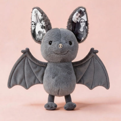 Personalized Photo Bat Plush | Custom Halloween Gift