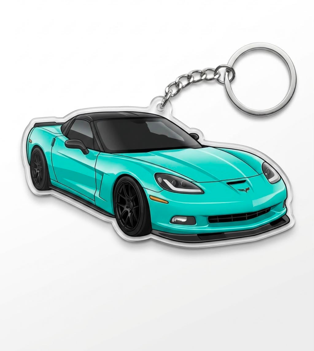 Personalized Car Photo Keychain – Custom Acrylic Vehicle Shape Gift