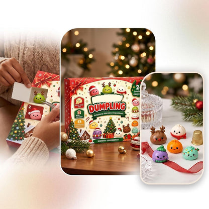 2026 Christmas Squishy Advent Calendar – 24-Day Dumpling Fidget Toy for Kids