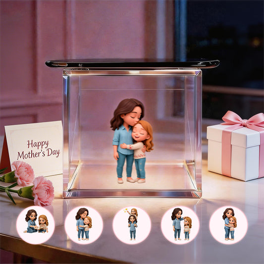 3D Cartoon Double-Person Hologram Video