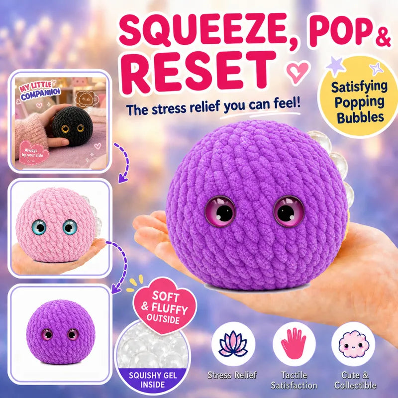 Crochet Bubble Squishy Ball – Soft Fidget Toy